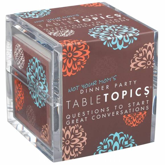 NEW TABLETOPICS conversation starters - not your mom’s dinner party in brown/whi - Picture 1 of 4